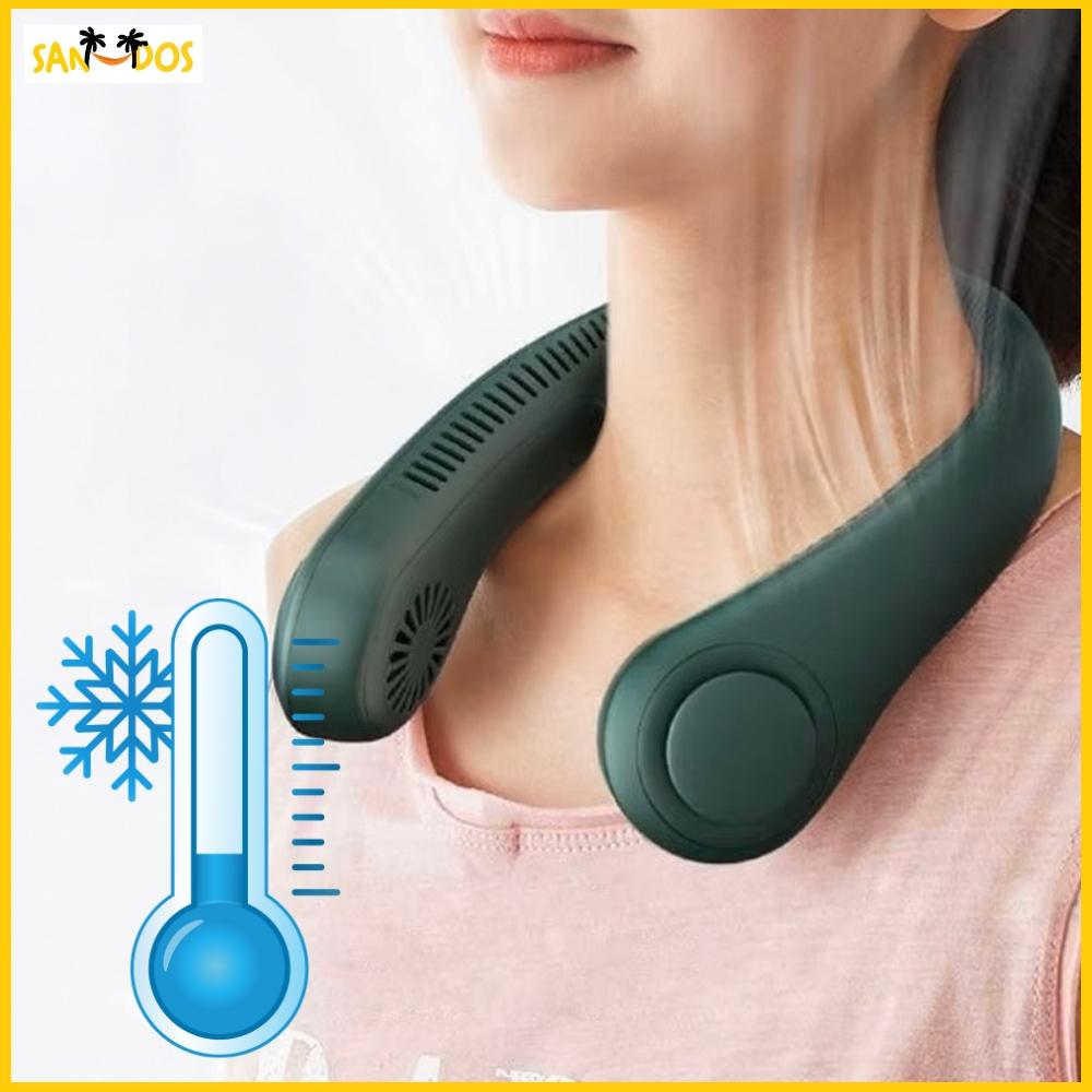Neck fan mini cooling fan sports portable green small