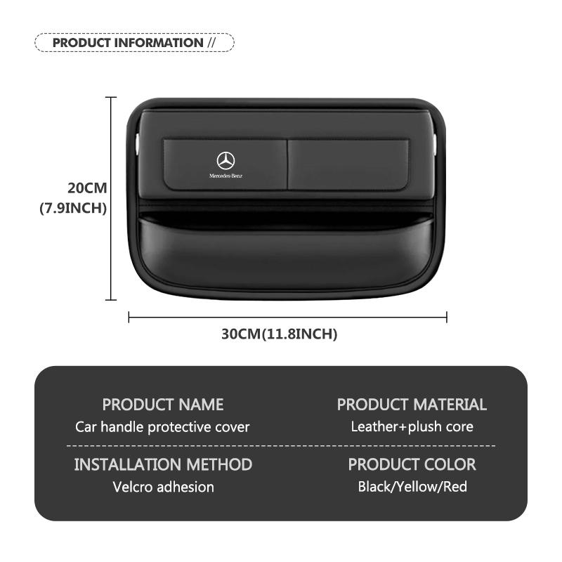 Car Seat Gap Box Leather Auto Console Side Seat Plug Filler Bag For Mercedes Benz CLK GLC W212 C200 C300 W203 W204 W205 W169 BV4