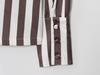 Elegant Women's Long Sleeve Striped Doll Collar Shirt