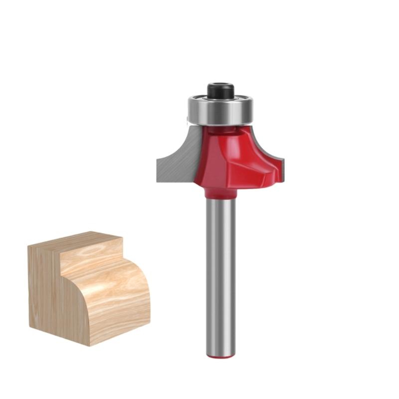 1/4inch Shank Bearing Corner Round Router Bit Trimming Cutter Trimming Machine Milling Cutter Woodworking Accessories