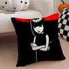 Mysterious Cool Comic EEmily The Strange Cushion Cover Throw Pillow Cover Hidden Button Durable Polyester Chair Cushion
