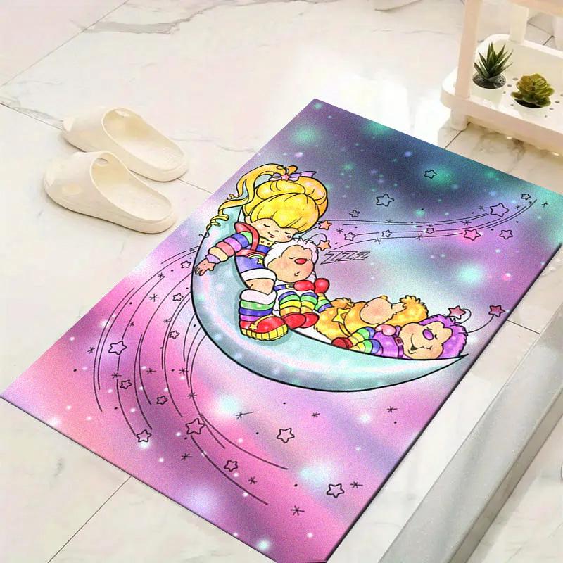 Rainbow Brite Carpet Rug for Living Room Bedroom Home Sofa Decoration,Kids play Non-slip Floor Mat
