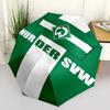 Werder Bremen LOGO Print Automatic Umbrella, 8 Rib Iron Frame, Plastic Handle, Suitable for Outdoor Travel &Daily , Ideal Gift