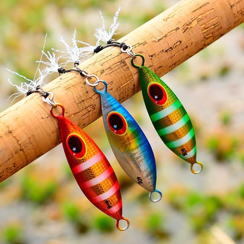 Metal Jig Spoon Lure 10G 20G Artificial Bait Shore Slow Jigging Hard Bass Fishing Tackle Fishing Artificial Bait