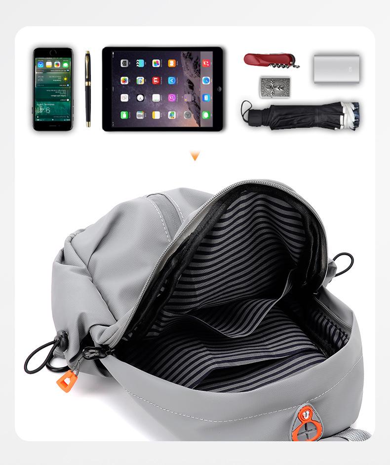 Men's Trendy Chest Bag, Fashionable Casual Sports Messenger Bag, Lightweight Travel Carry-On.