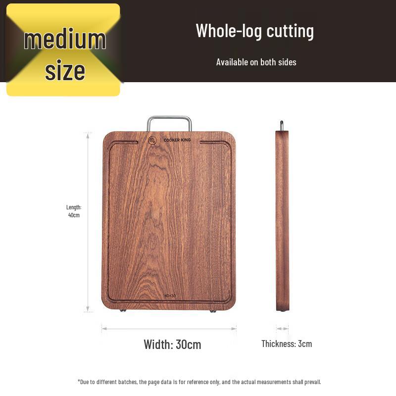 Chu Da Huang Thick Solid Ebony Cutting Board