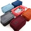 Foldable Shoe Storage Box with Zipper Cover and Handle Durable Fabric Shoe Organizer for Closet and Travel Shoe Storage Container