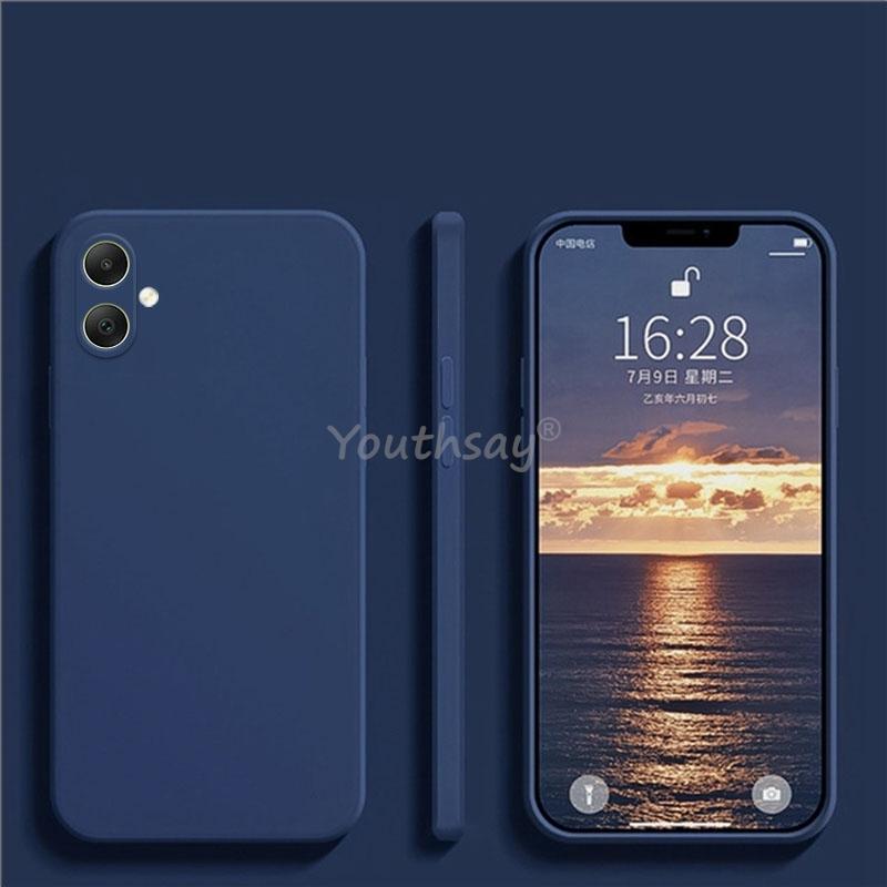 

Для Samsung Galaxy A06 чехол жидкий силикон TPU простой защитный чехол для телефона Samsung A06 чехол резиновый Samsung Galaxy A06 чехол A06 синий