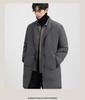 [90% Duck Down] Qiaowao Men's Down Jacket Winter New Business Suit Collar Medium length Coat