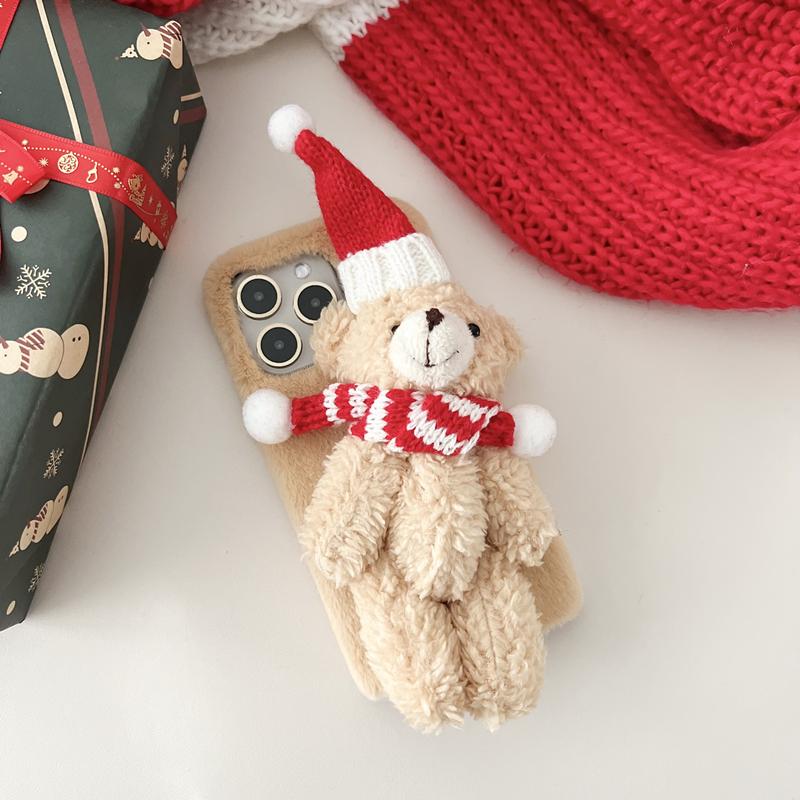 

Милый плюшевый чехол с носками в виде рождественской елки для iPhone 15 14 13 Pro Max 12 11 X XS XR/Samsung S23 S22 Ultra A13 A23 A33 A53 A12 A32 A52 A14/Redmi Note11 11S SAmsung A33 коричневый