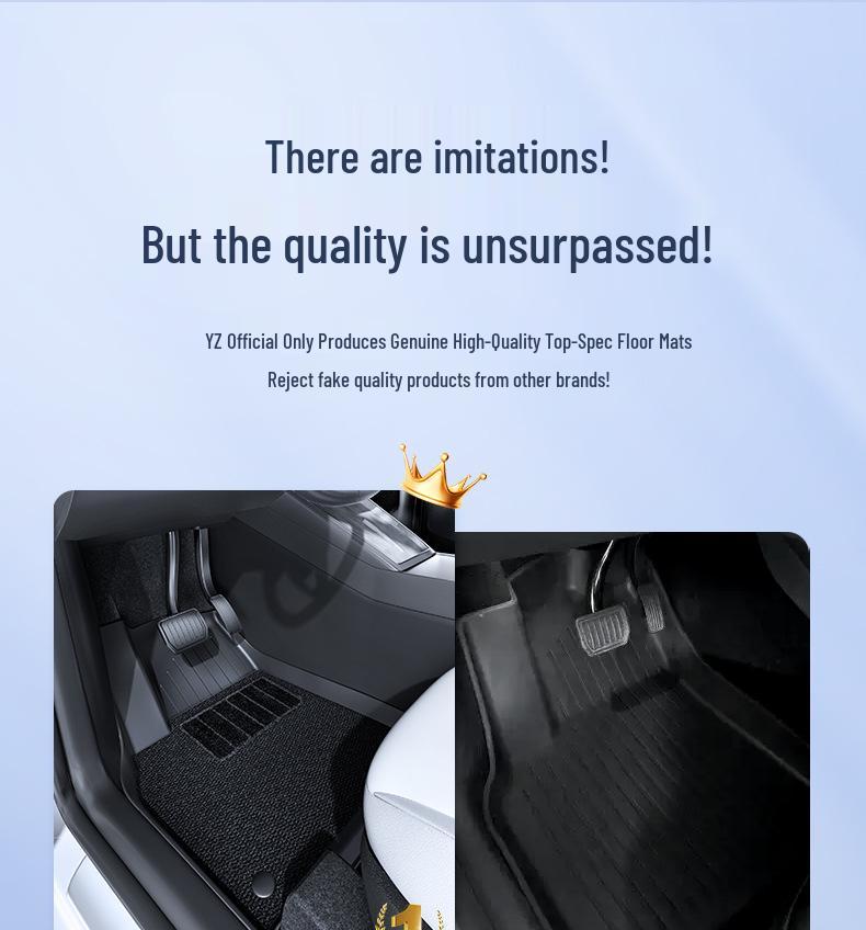 Tesla Model 3 & Y Full Coverage TPE Floor Mats by YL