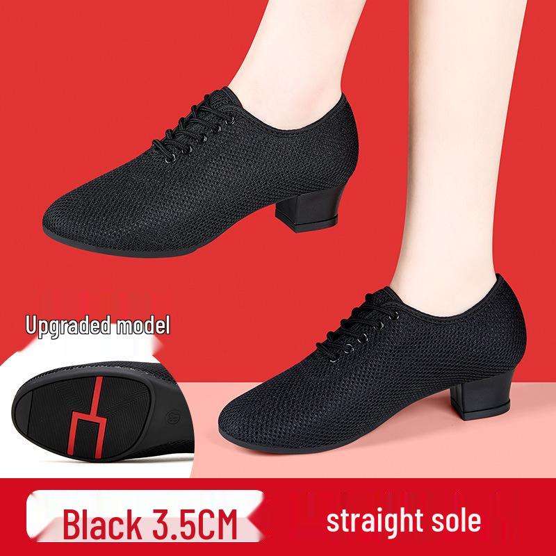 Women's Latin & Ballroom Dance Shoes - Soft Sole, Breathable, Lightweight, Ideal for Teachers, Training & Square Dance.