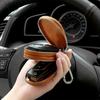 Men's Multifunctional Universal Double Layer Car Key Bag Genuine Leather Regular Key Bag Vintage Smart Folding Key Protector Fashion Business
