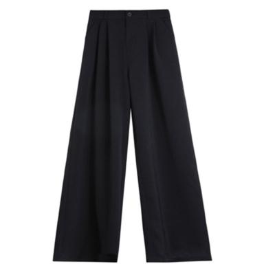 Kadınlar için Düz Renk Yüksek Bel Takım Pantolonu Yaz için Spor Pantolonu Kadınlar için Günlük Geniş Paça Pantolon Kadınlar için Dokuz Nokta Yer Pantolonu