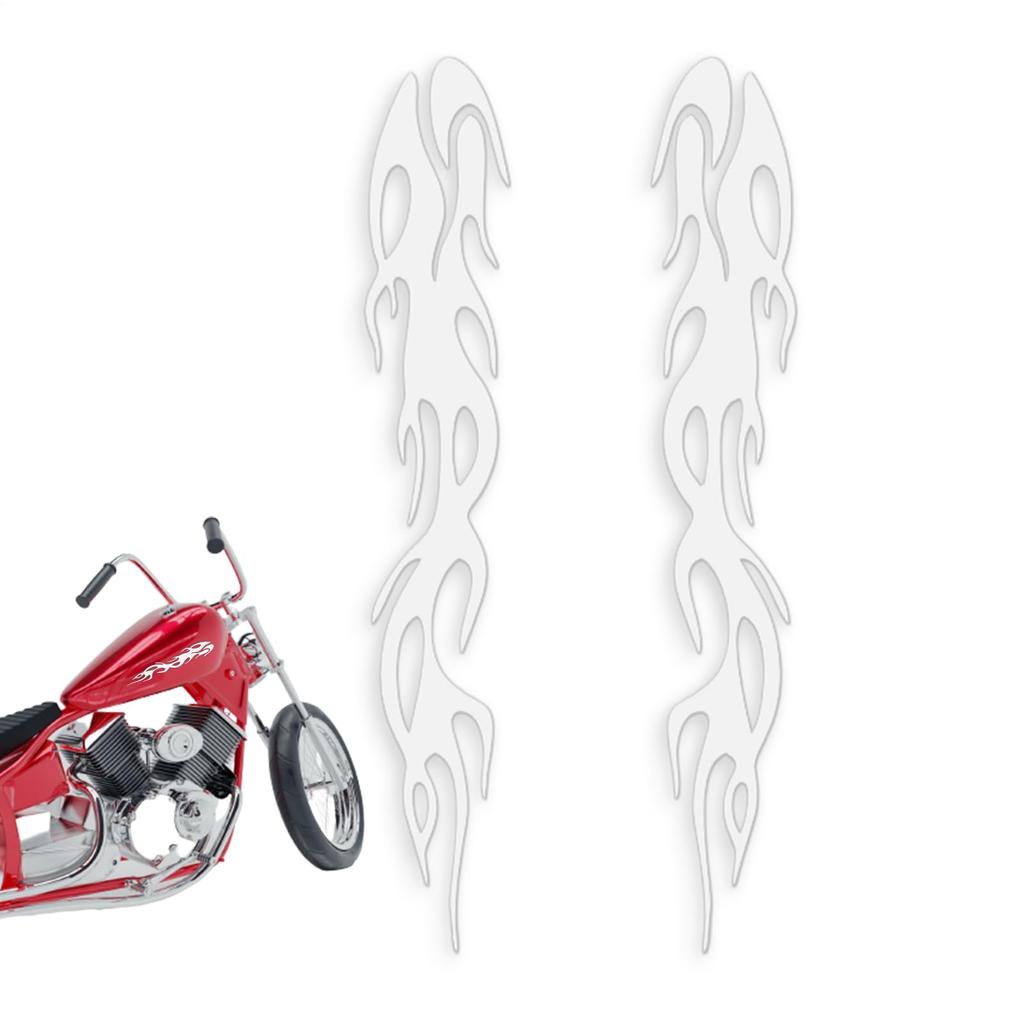 Flame Stickers - Motorcycle Flame Decal, Reflective Bicycle Sticker | Colorful Bike Flame Discovery