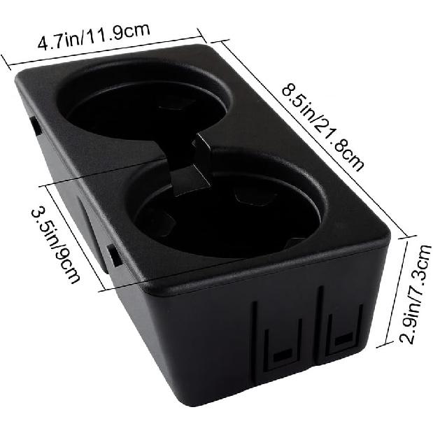 19154712 Cup Holder Compatible With 2007-2013 Chevy Silverado Avalanche Sierra 2007-2014 Suburban Tahoe Escalade - Floor Mounted Front Center Console