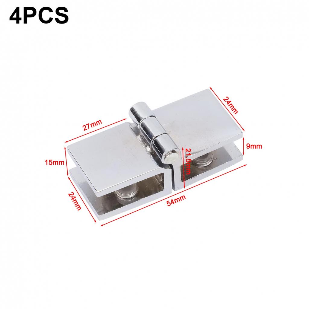 Zinc Alloy Shower Hinges Pack of 4 Suitable for Multiple Applications
