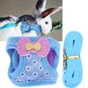 Adjustable Leash Harness Breathable Chest Strap Traction Vest for Rabbit Hamster Small Pet AnimalL