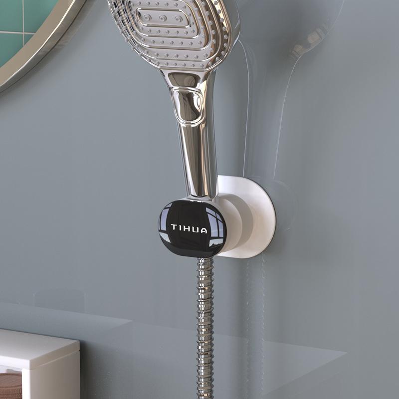 

Вращающаяся на 360° насадка для душа в ванной комнате. Регулируемый кронштейн для душа без ударов. Универсальное фиксированное основание. чёрный