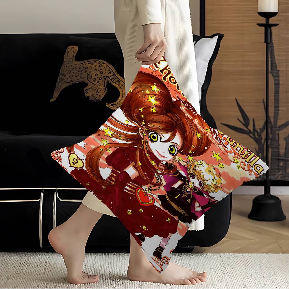 Anime Sugar Sugar Rune Kissenbezug Polyester Sofakissen Dekorative Wurfkissen Heimdekoration Kissenbezug