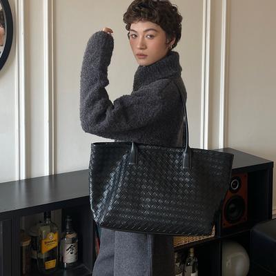 High-end, Light Luxury, Large-capacity Tote Bag, Cowhide Shoulder Bag, Genuine Leather Underarm Bag