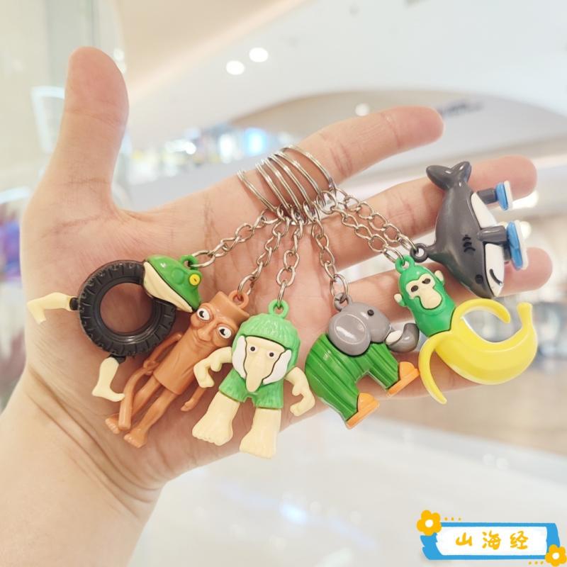Tungtungtung Sahur Tralalelo Tralala Statue Decor Funny Italian Brainrot Animals Keychains
