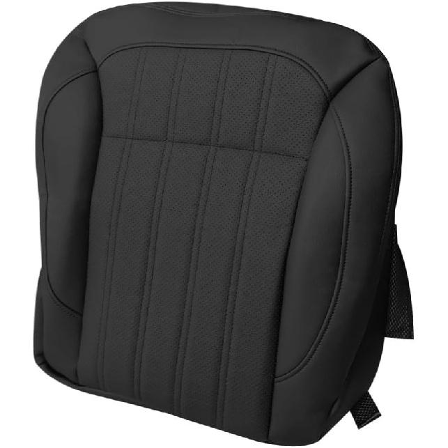 Driver Bottom Perforated Leather Seat Cover, Replacement Black Front Driver Side Seat Cover Compatible with Mercedes Benz GL350 GL450 2013-2016