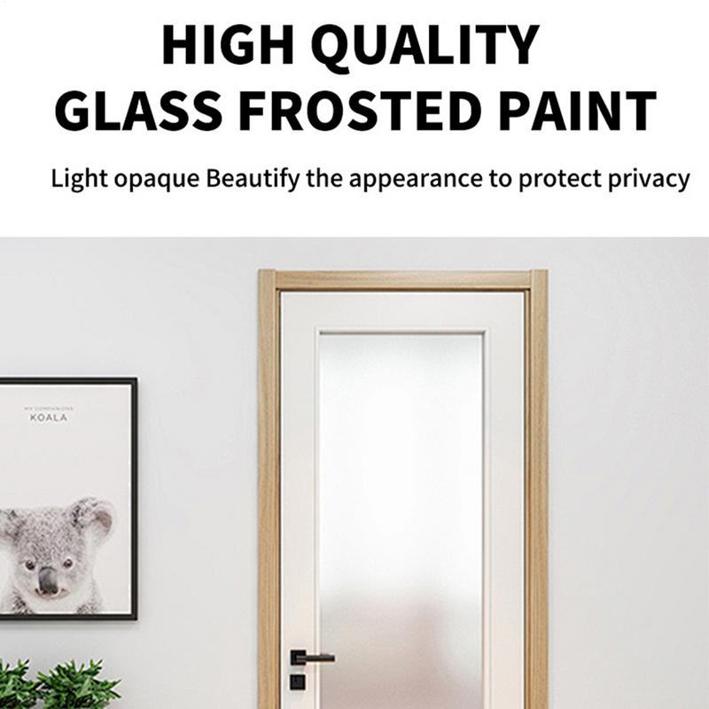Frosted Window Paint 500g Waterproof Glass Paint Water-Based Paint for Window Bathroom Bedroom Living Room Kitchen Ceiling
