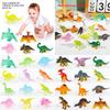 Mini Dinosaur Soft Rubber Model Desktop Ornament Kid Toy Set For Childrens Gift