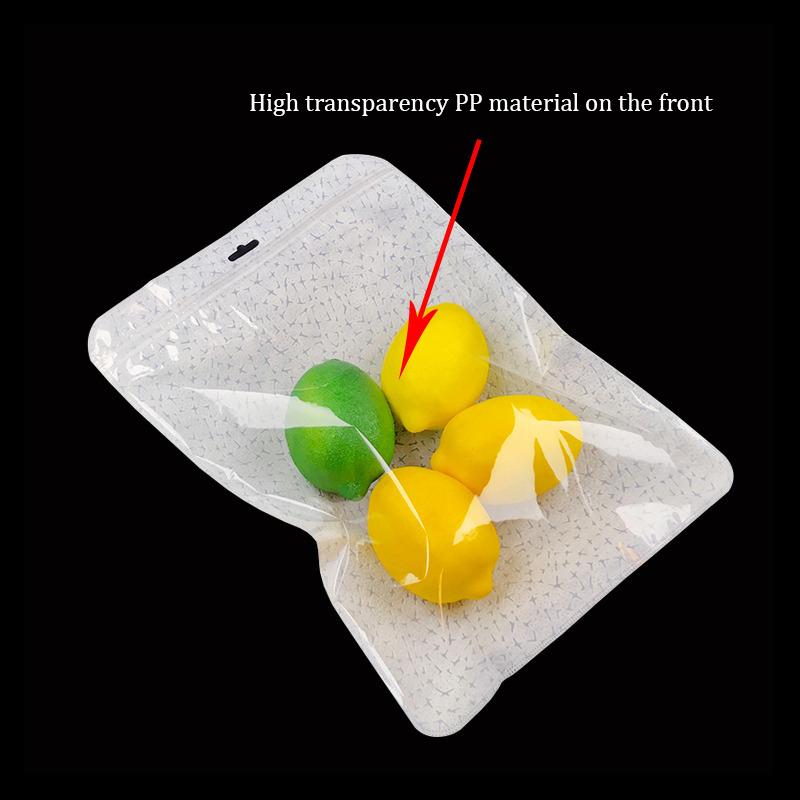50 Stück Durchscheinende Weiße Gemusterte Stoff-Ziplock-Beutel Siegelbeutel Verpackungsbeutel Wiederverschließbare Ohrring-Halskette Schmuck Geschenk Aufbewahrungsbeutel