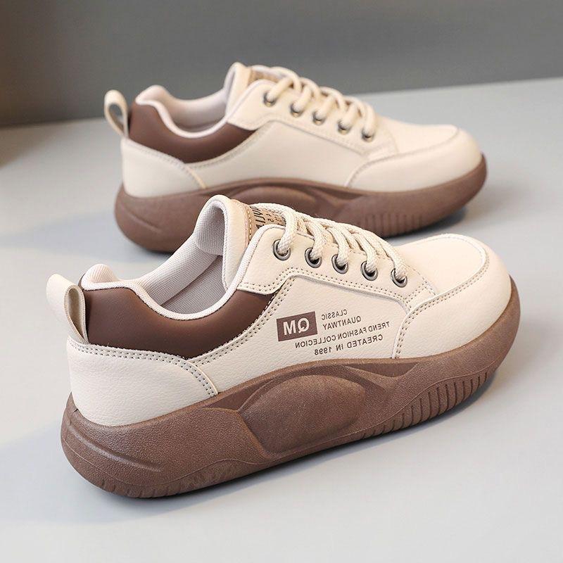 Women's Shoes Spring Autumn Thick Sole Elevated Shoes Sports Shoes Women's Shoes Student Street Casual Board Shoes
