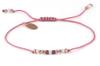 Bracelet "Powder Pink Beads with Hematite On a String"