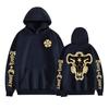 Felpa con cappuccio e stampa anime Black Clover Maglione in pile Felpa con cappuccio anime