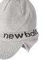 New Balance Golf Women's 2-Way Knit Cap with Brim (Fleece Lining, Removable Visor) / Golf Hat / 012-3287515 020_Gray FR