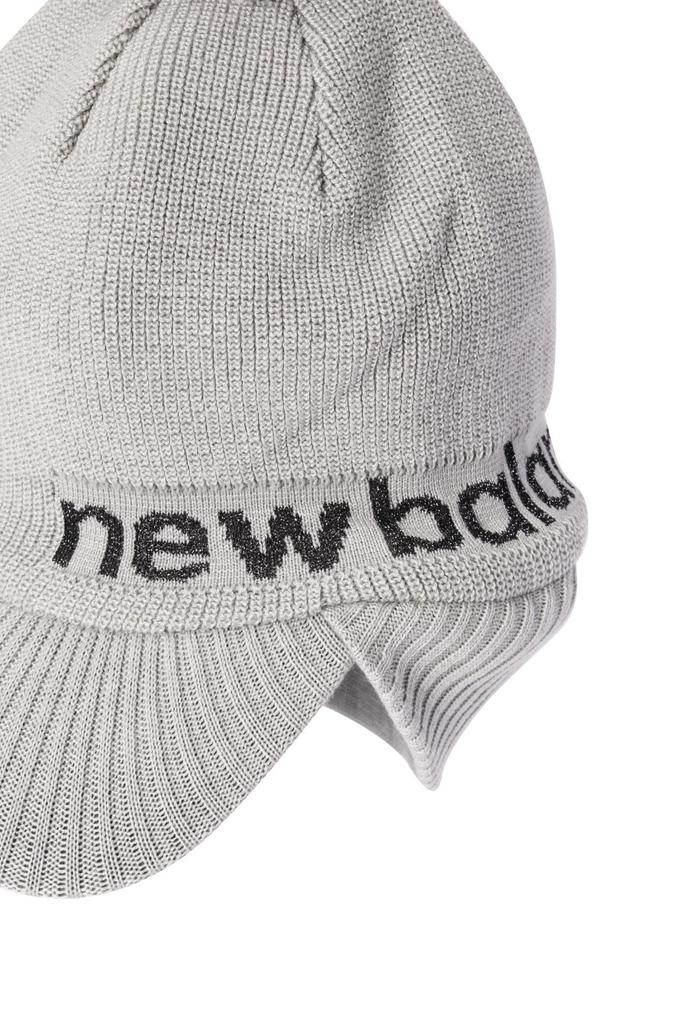 New Balance Golf Women's 2-Way Knit Cap with Brim (Fleece Lining, Removable Visor) / Golf Hat / 012-3287515 020_Gray FR
