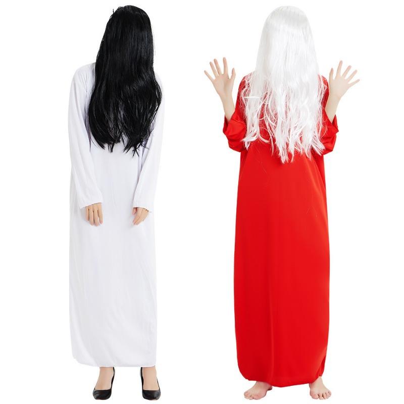 Halloween Costume Red Ghost Clothes Sadako Costume Scary Pen Fairy Ghost Qing Dynasty Zombie Costume Ghost Clothes
