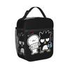 Badtz Maru Cartoon Insulated Lunch Bag Large Reusable Cooler Bag Tote Lunch Box School Outdoor Food Bag
