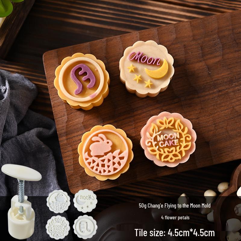 Mid-Autumn Mooncake Mold Stamp Tool for Ice Skin Mung Bean Pastry