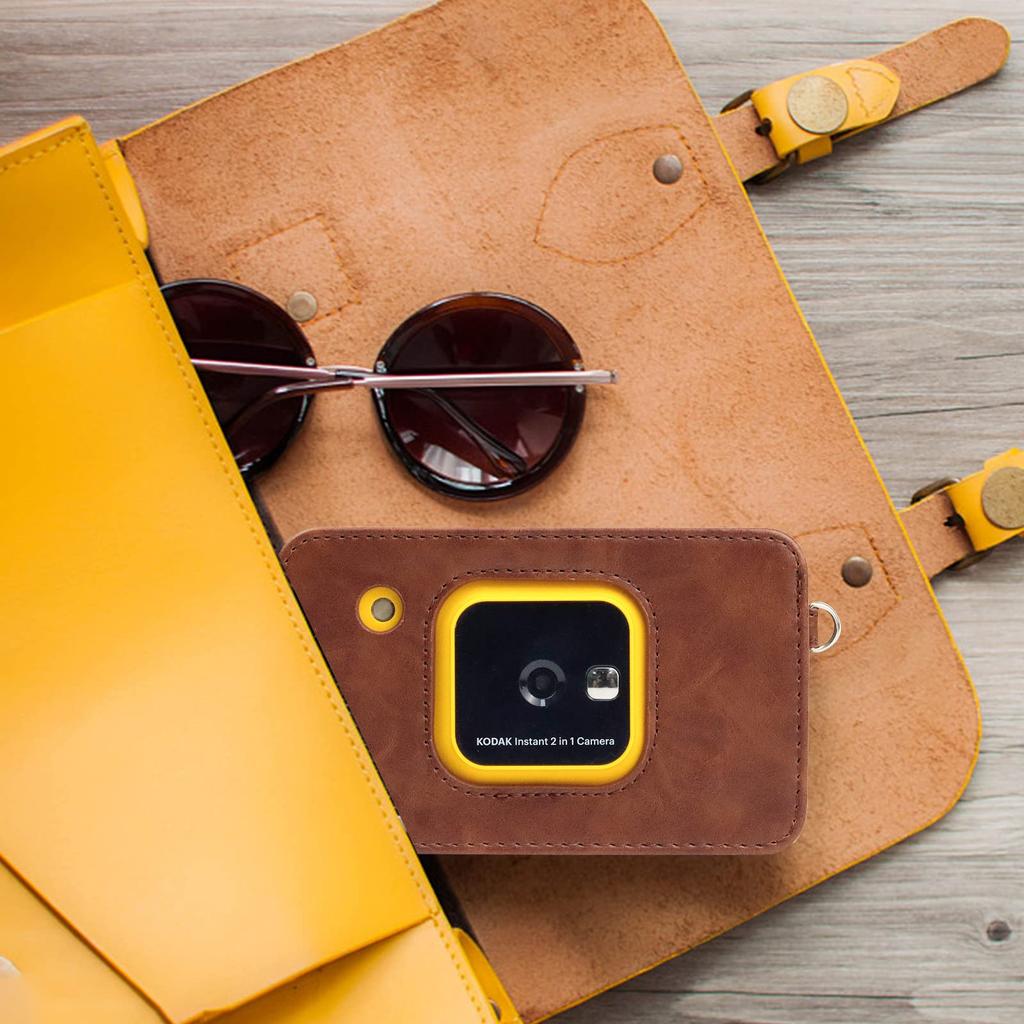 Rieibi C210 Kodak Instant Camera Printer C210 Case C210 Camera Case with Shoulder Strap C210 Instax Case Camera Protective Case Can Operate Buttons