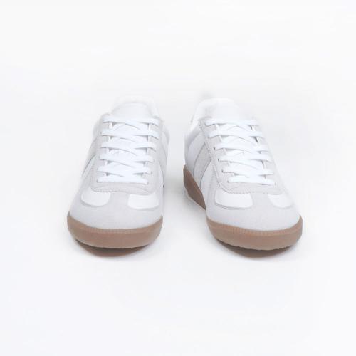 [The Nopi] Louis 5.5cm Height-Increasing German Army Sneakers White 25-012