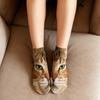 Realistic Cat Face Socks 3D Cat Print Animal Socks Breathable Funny Casual Socks Gag Gifts for Cat Lovers Men Women