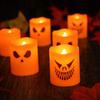 Halloween LED Hand Candles Pack - Flickering Flameless Tea Lights for Party Decorations and Night Light