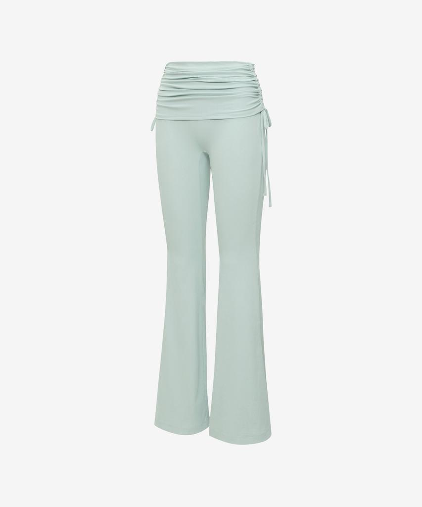 GRANDE LINE Elflex Rib Shirring Overlayered Bootcut Pants Ss Ver.