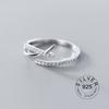 Xiaomi 925 Sterling Silver Zircon Rings For Women Geometric Fine Jewelry Finger Adjustable Geometric CZ  Ring For Party Birthday Gift