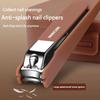 Professional Nail Clipper Set with Anti-Splash Design Heavy-Duty Stainless Steel Nail Scissors, Nail Clippers, Nail File & Nail Polish Remover