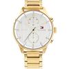 Chase White Dial Gold Metal Strap Men's Quartz Watch 1791576