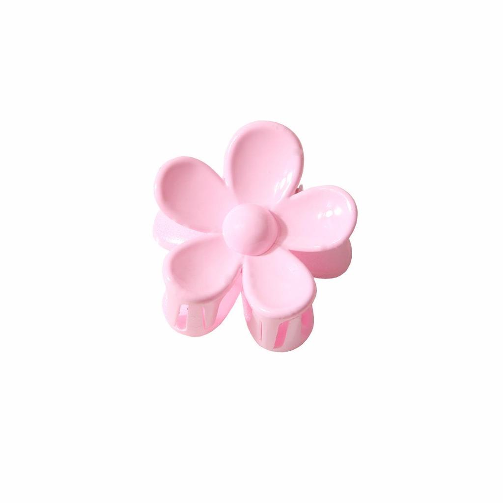 Colorful 3.5cm Sweet Flower Hair Claw Clip for Ponytails
