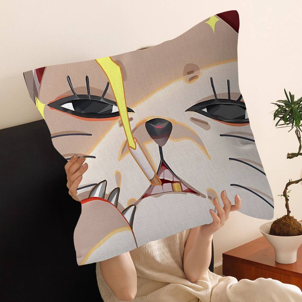 Anime D-Dandadan T-Turbo Baba Pillow Anime Pillow Sofa Bed Head Pillow Cover Cushion Cover 45X45 Cm Fashion Peach skin 18*18(CM)-1Pcs