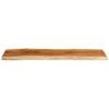 Tabletop 110x40x3.8cm Rectangular Solid Acacia Wood Live Edge