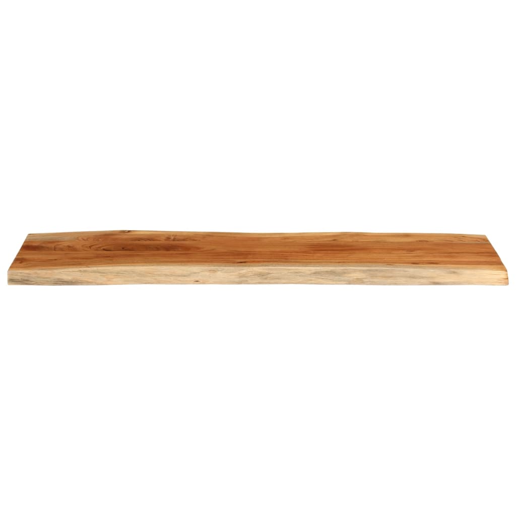 Tabletop 110x40x3.8cm Rectangular Solid Acacia Wood Live Edge